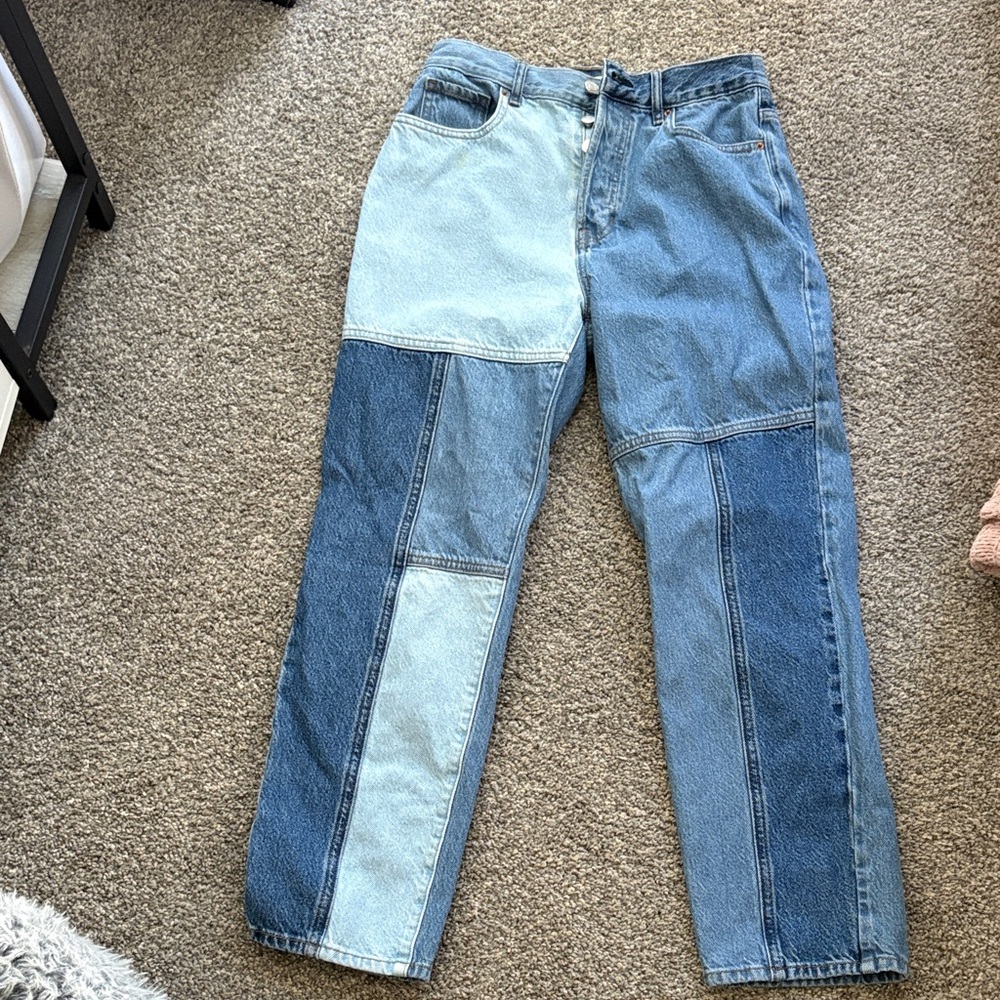 PacSun Multi-Blue Patchwork Jeans